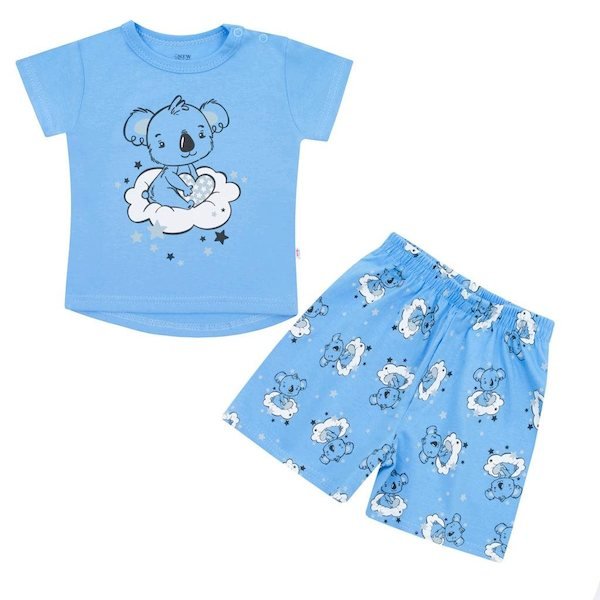 Dětské letní pyžamko New Baby Dream lososové, vel. 68 (4-6m), Modrá