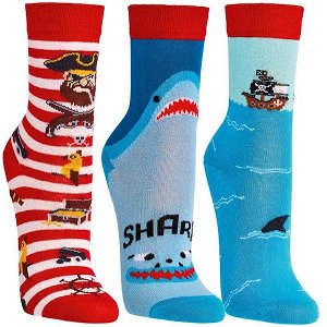 Dětské ponožky Sock 4 fun, 3 páry (3189), vel. 23-26, barevná