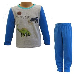 Chlapecké pyžamo Wolf (S2158B), vel. 98, modro-šedá