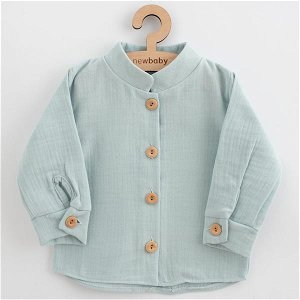Kojenecká mušelínová košile New Baby Soft dress mátová, vel. 68 (4-6m), Dle obrázku