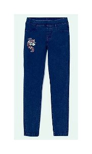 Dívčí zateplené riflové legíny (WK9375), vel. 98/104, jeans