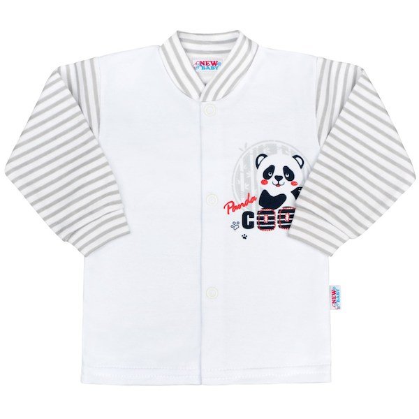Kojenecký kabátek New Baby Panda, vel. 68 (4-6m), šedá