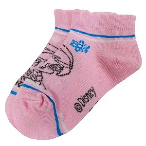Dívčí kotníkové ponožky Frozen (Em6132), vel. 23-26, Růžová