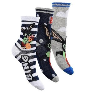 Ponožky Bing 3 páry (b. hu 5655-2), vel. 27-30, barevná