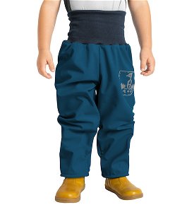Unuo, Batolecí softshellové kalhoty s fleecem Basic, Kobaltová Velikost: 80/86, vel. 80/86