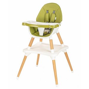 Jídelní židlička 3v1 New Baby Grace grey, Zelená