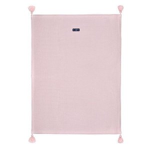 Dětská bavlněná deka vafle Womar 75x100 růžová, Růžová