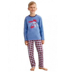 Chlapecké pyžamo Taro (Mario2651), vel. 104, Modrá