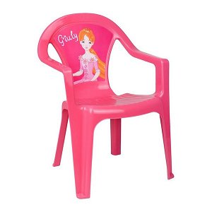 Dětský zahradní nábytek - Plastová židle červená auto, Růžová