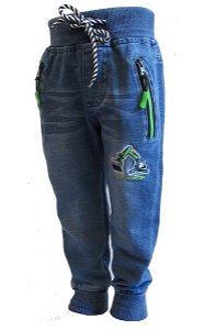 Chlapecké riflové kalhoty Kugo (FK0279), vel. 122, modro-zelená