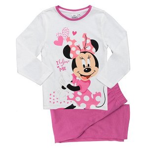 Dívčí pyžamo Minnie (Erv35170a), vel. 104, bílo-růžová