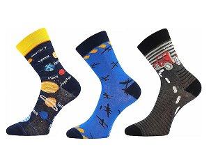 Ponožky Boma, 3 páry (Zoo5448), vel. 20-24, barevná