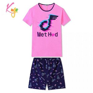 Dívčí letní pyžamo komplet dorost (MP1507), vel. 134, Růžová