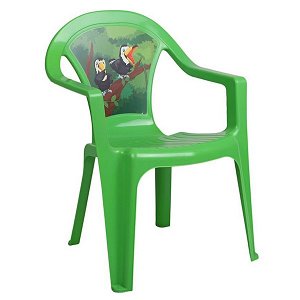 Dětský zahradní nábytek - Plastová židle červená auto, Zelená