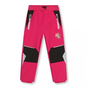 Dívčí softshellové kalhoty Kugo bez zateplení (HK2871a), vel. 122, Růžová