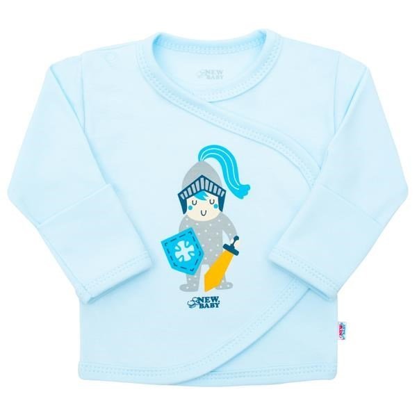 Kojenecká bavlněná košilka New Baby Malý rytíř, vel. 68 (4-6m), Modrá