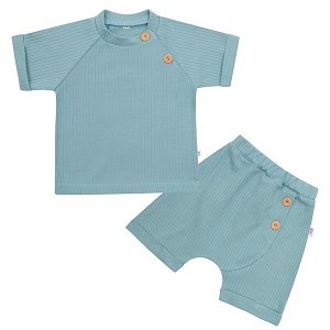 Kojenecká letní souprava tričko a kraťásky New Baby Practical, vel. 62 (3-6m), Dle obrázku