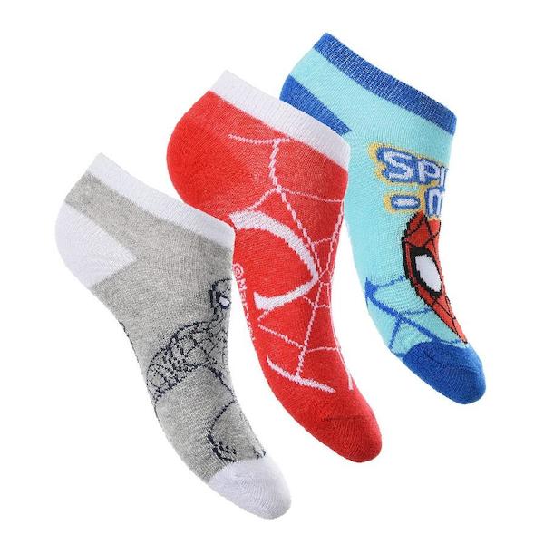 Ponožky Spiderman 3 páry (ev0636-2), vel. 23-26, mix barev