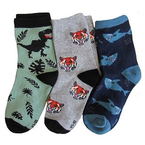 Dětské ponožky Sockswear 3 páry (54202), vel. 27-30, modro-šedo-zelená