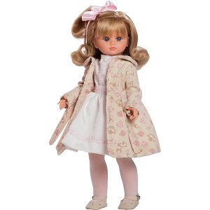 Luxusní dětská panenka-miminko Berbesa Valentina 28cm, Béžová