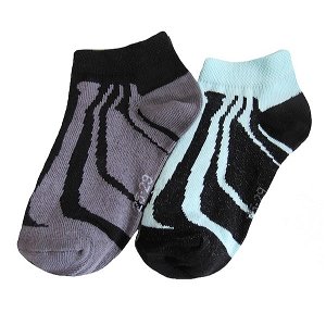 Dětské kotníkové ponožky Boma 2 páry (2103), vel. 35-38, černá sv. zelená