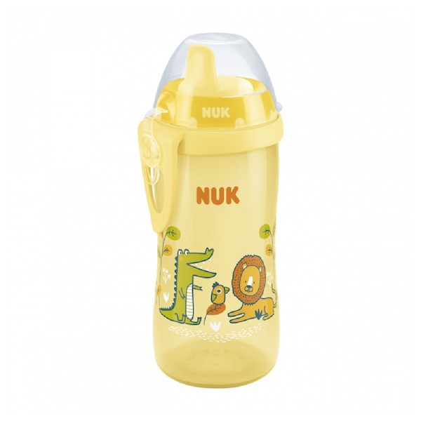Dětská láhev NUK Active Cup 300 ml kluk, Žlutá