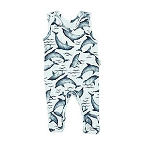 Kojenecké bavlněné dupačky Nicol Dolphin, vel. 68 (4-6m), Modrá