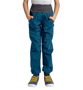 Unuo, Dětské softshellové kalhoty s fleecem Street, Kobaltová Velikost: 110/116, vel. 110/116