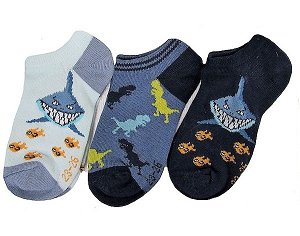 Chlapecké kotníkové ponožky Sockswear 3 páry  (56104), vel. 27-30, modro-šedá