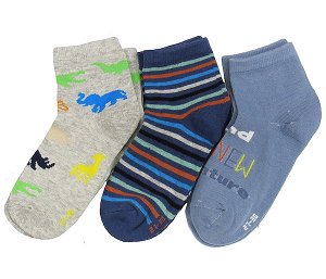 Chlapecké  ponožky Sockswear 3 páry  (56279), vel. 27-30, šedo-modrá