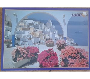 Puzzle The Isle Santorin Greece, vel. 1000 dílků