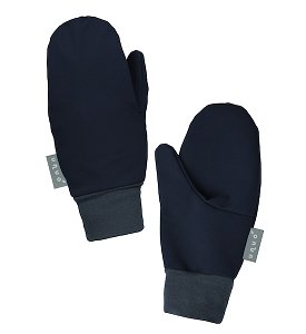 Unuo, Dětské softshellové rukavice s fleecem Tap, Tm. Modročerná Velikost: M, vel. M