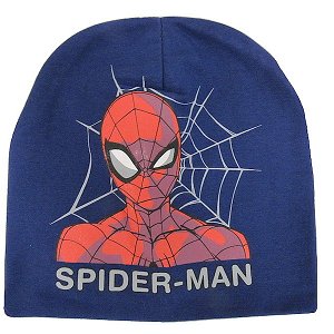 Tenká bavlněná čepice Spiderman (spahat376), vel. 92-104, tm. modrá