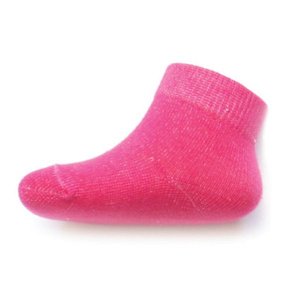 Kojenecké bavlněné ponožky New Baby růžové, vel. 56 (0-3m), Růžová