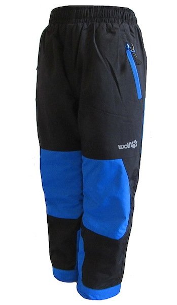 Dětské zateplené kalhoty Wolf (B2172), vel. 110, černo-modrá