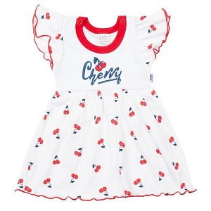 Kojenecké bavlněné šatičky New Baby Cherry, vel. 56 (0-3m), Červená
