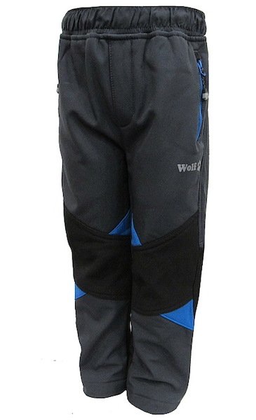 Chlapecké softshellové kalhoty Wolf zateplené (B2293), vel. 92, šedá