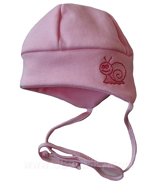 kojenecká-novorozenecká čepice (KH01), vel. 62-68, Růžová