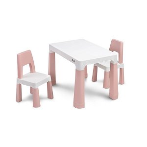 Dětský set stoleček se 2 křesílky Toyz MONTI pink, Růžová