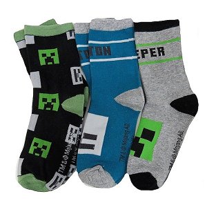 Chlapecké ponožky Minecraft 3 páry (54963-025), vel. 31-34, barevná