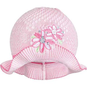 Pletený klobouček New Baby růžovo-fialový, vel. 104 (3-4r), Růžová