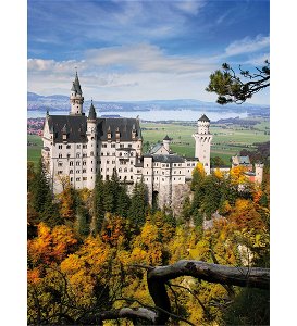 Puzzle zámku Neuschwanstein, vel. 1000 dílků