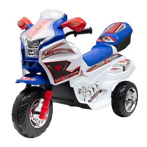 Dětská elektrická motorka Baby Mix RACER bílá, Bílá