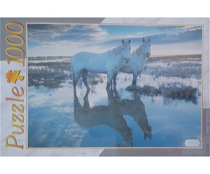 Puzzle Koně v zrcadle vody, vel. 1000 dílků