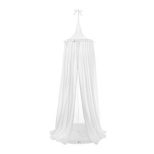 Závěsný stropní luxusní baldachýn-nebesa Belisima bílé, Bílá