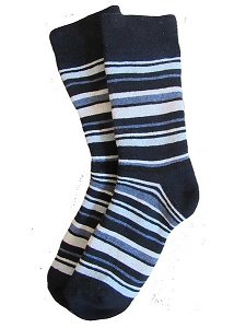 Dětské froté ponožky Socks 4 fun (3137), vel. 35-38, tm. modrá