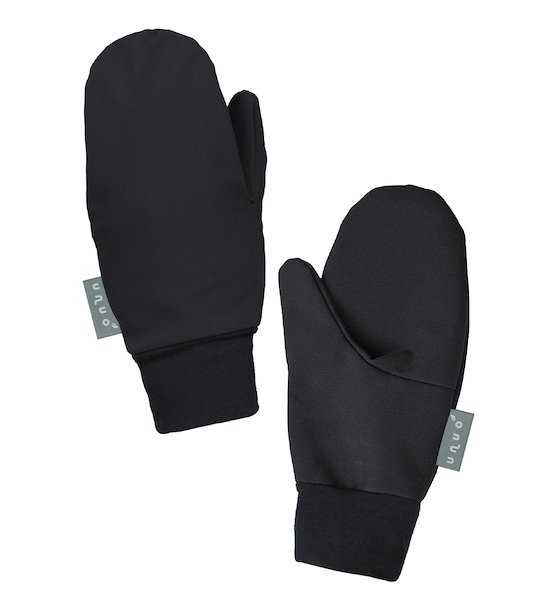 Unuo, Dětské softshellové rukavice s fleecem Tap, Černá Velikost: M, vel. S