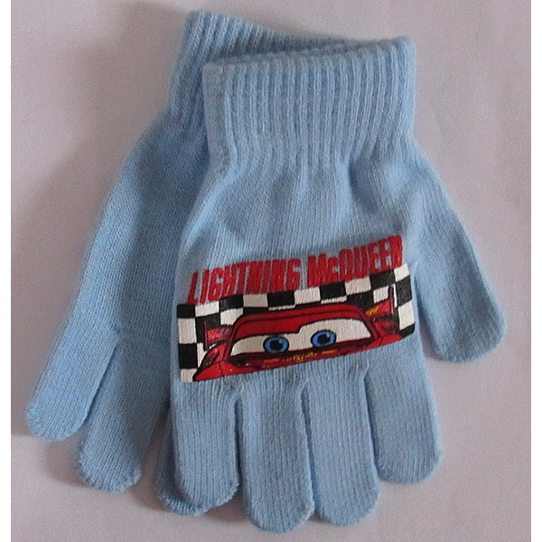 Prstové rukavice Cars (HM4161), vel. 3-8 let, sv. modrá