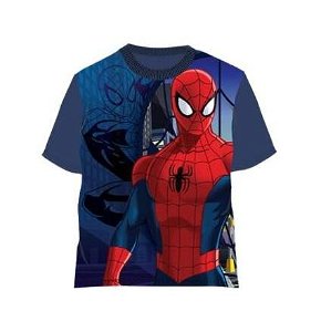 Chlapecké triko Spiderman (Evi19751), vel. 98, tm.modrá