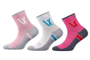 Dětské ponožky Neoik Voxx 3 páry (N001), vel. 35-38, Růžová
